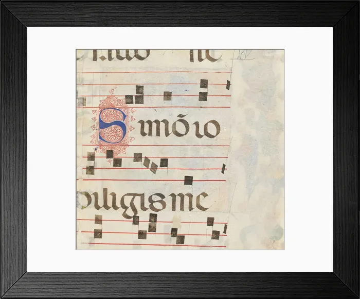 Framed Print : Text Page, about 1392-1402. Creator: Unknown Framed Print : Text Page, about 1392-1402. Creator: Unknown