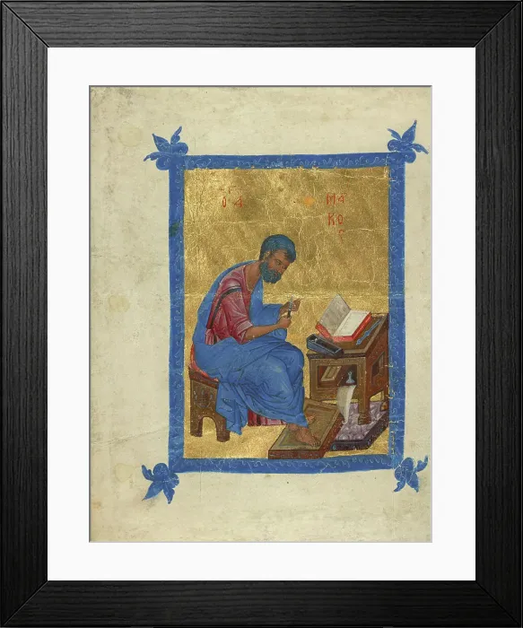 Framed Print : Saint Mark, about 1325-1345. Creator: Unknown Framed Print : Saint Mark, about 1325-1345. Creator: Unknown