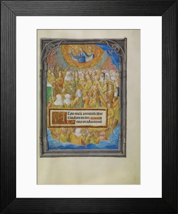 Framed Print : Female Martyrs and Saints Worshiping the Lamb of God; Spinola Hours, about 1510-1520. Creator: Master of James IV of Scotland Framed Print : Female Martyrs and Saints Worshiping the Lamb of God; Spinola Hours, about 1510-1520. Creator: Master of James IV of Scotland