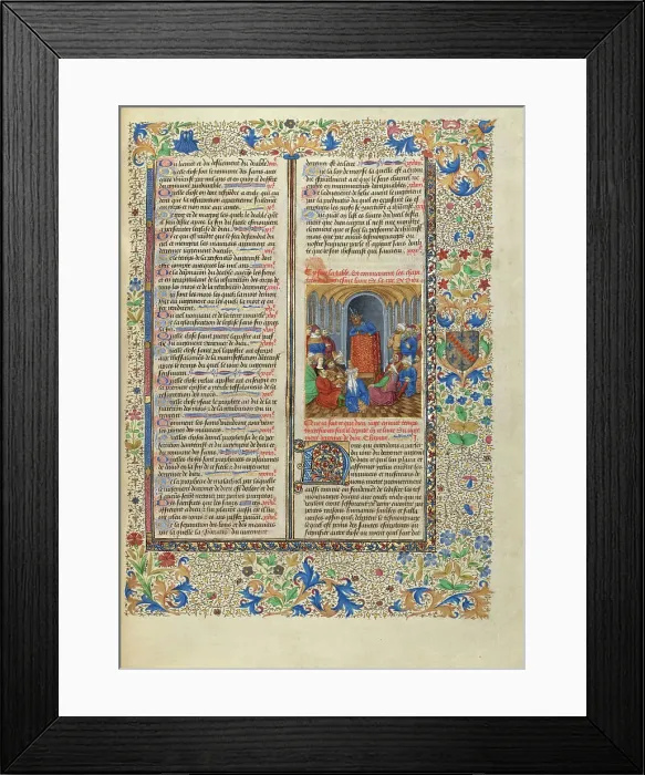 Framed Print : Devils Preaching, about 1440-1450. Creator: Master of the Oxford Hours Framed Print : Devils Preaching, about 1440-1450. Creator: Master of the Oxford Hours