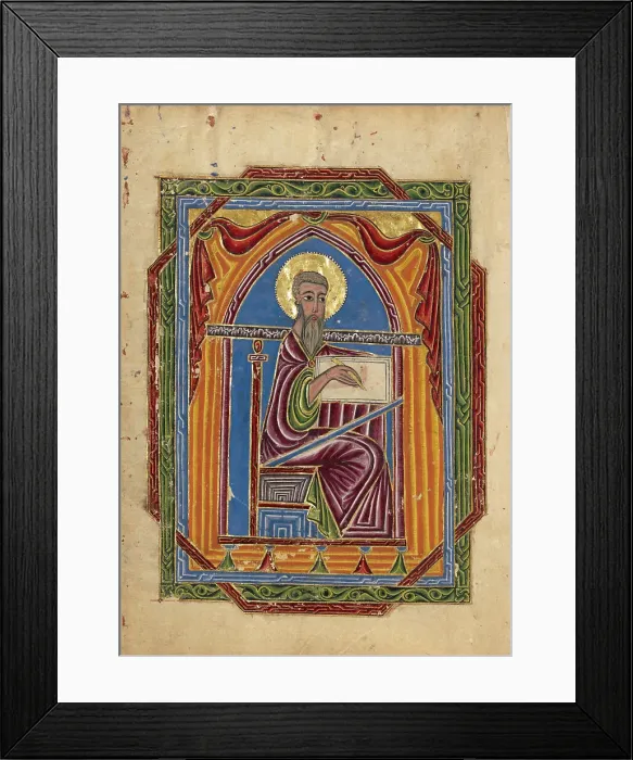 Framed Print : Saint Matthew; Gospel Book, 1615. Creator: Mesrop of Khizan Framed Print : Saint Matthew; Gospel Book, 1615. Creator: Mesrop of Khizan