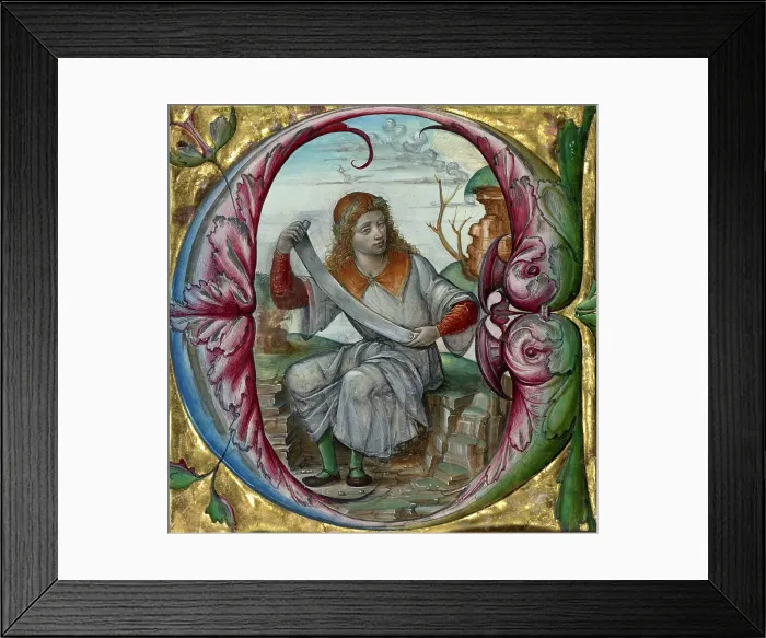 Framed Print : Cutting from an antiphonal, early 16th century. Creator: Master B.F