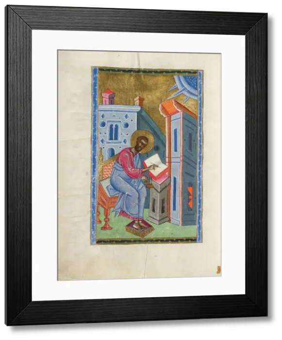 Framed Print : Saint Mark, 1637-1638. Creators: Malnazar, Aghap'ir Framed Print : Saint Mark, 1637-1638. Creators: Malnazar, Aghap'ir