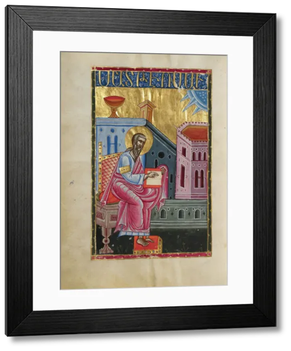 Framed Print : Saint Matthew, 1637-1638. Creators: Malnazar, Aghap'ir Framed Print : Saint Matthew, 1637-1638. Creators: Malnazar, Aghap'ir