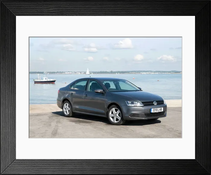 Framed Print : 2011 Volkswagen Jetta SE 1.6 Tdi Framed Print : 2011 Volkswagen Jetta SE 1.6 Tdi
