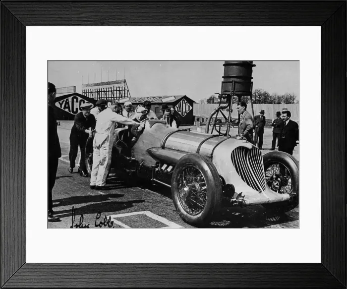 Framed Print : John Cobb in his Napier-Railton, 1933 Framed Print : John Cobb in his Napier-Railton, 1933