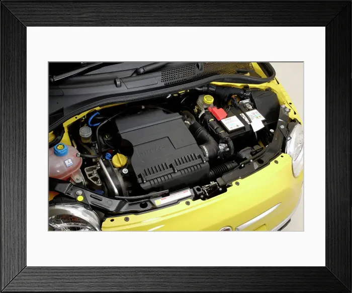 Framed Print : 2010 Fiat 500 Framed Print : 2010 Fiat 500