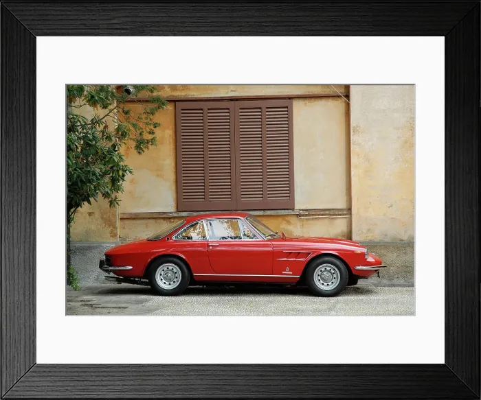 Framed Print : 1968 Ferrari 330 GTC Coupe Framed Print : 1968 Ferrari 330 GTC Coupe