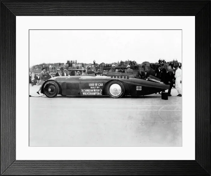 Framed Print : Sunbeam 1000hp World Land speed record attempt at Daytona 1927