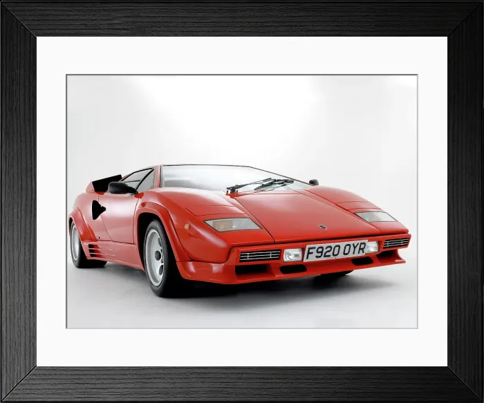 Framed Print : 1988 Lamborghini Countach Framed Print : 1988 Lamborghini Countach