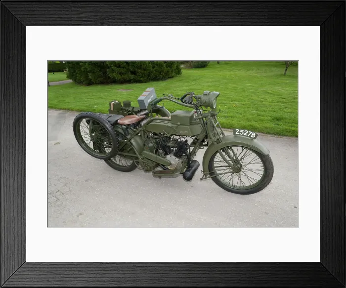Framed Print : 1917 Vickers Clyno Combination Framed Print : 1917 Vickers Clyno Combination