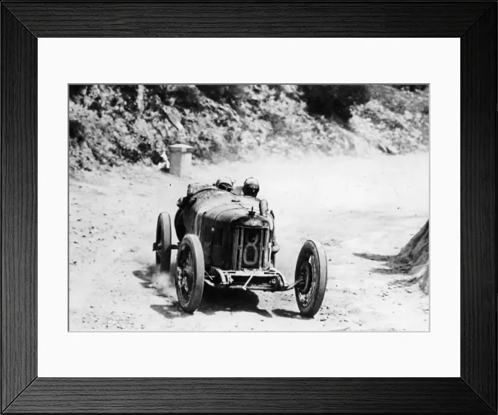 Framed Print : Pietro Bordino in a Fiat 803, in the Targa Florio race, Sicily, 1924 Framed Print : Pietro Bordino in a Fiat 803, in the Targa Florio race, Sicily, 1924