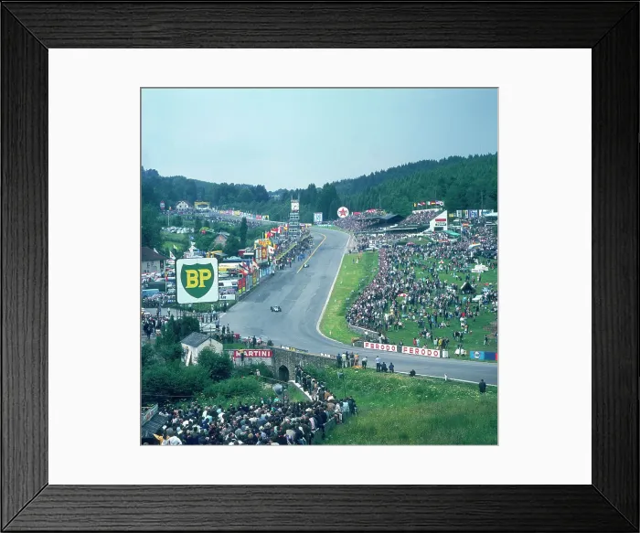 Framed Print : Part of Spa-Francorchamps race track, Belgian Grand Prix, Belgium, 1963 Framed Print : Part of Spa-Francorchamps race track, Belgian Grand Prix, Belgium, 1963