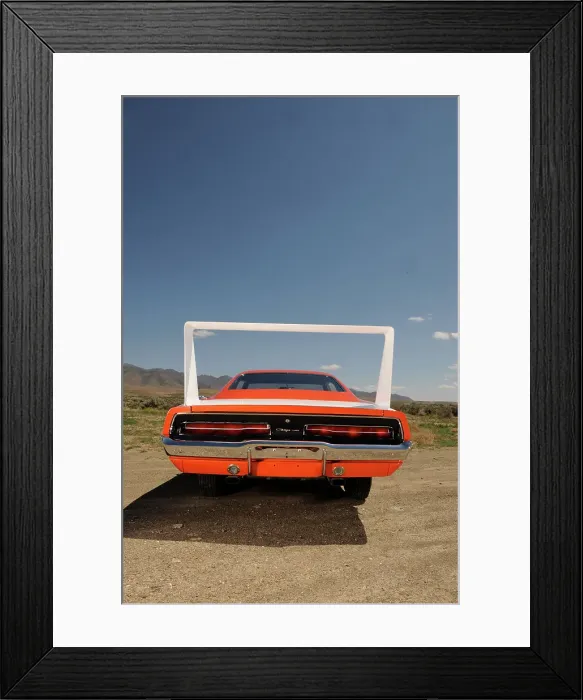 Framed Print : Dodge Charger Daytona 440 1969. Artist: Simon Clay Framed Print : Dodge Charger Daytona 440 1969. Artist: Simon Clay
