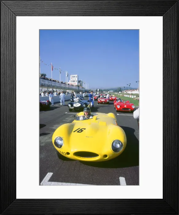 Framed Print : 1998 Goodwood revival meeting. Jaguar D type, Martin Brundle Framed Print : 1998 Goodwood revival meeting. Jaguar D type, Martin Brundle