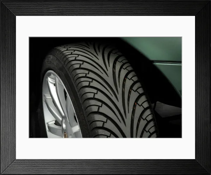 Framed Print : 2002 MG TF 160 VVC tyre tread Framed Print : 2002 MG TF 160 VVC tyre tread