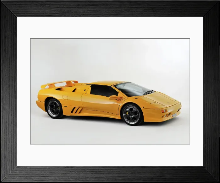 Framed Print : 1996 Lamborghini Diablo VT Roadster