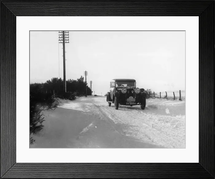 Framed Print : A Talbot in the Monte Carlo Rally, 1929 Framed Print : A Talbot in the Monte Carlo Rally, 1929