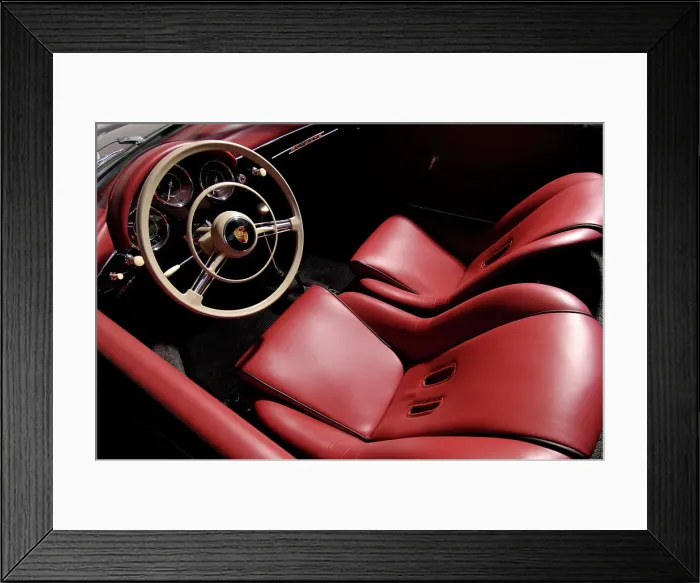Framed Print : 1956 Porsche Spyder - James Dean replica. Artist: Simon Clay Framed Print : 1956 Porsche Spyder - James Dean replica. Artist: Simon Clay