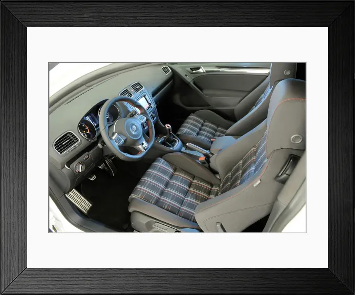 Framed Print : VW Golf GTI mk 6 2008. Artist: Simon Clay Framed Print : VW Golf GTI mk 6 2008. Artist: Simon Clay