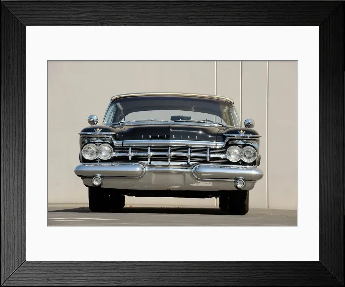 Framed Print : Chrysler Imperial convertible 1959. Artist: Simon Clay Framed Print : Chrysler Imperial convertible 1959. Artist: Simon Clay