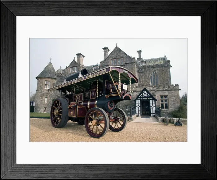 Framed Print : 1921 Burrell Earl Beatty Showman'sTraction engine