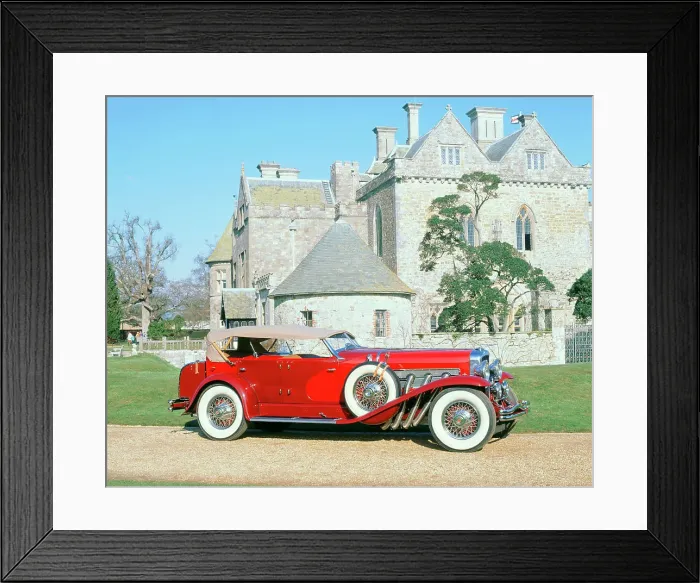 Framed Print : 1928 Duesenberg Phaeton J Type Framed Print : 1928 Duesenberg Phaeton J Type