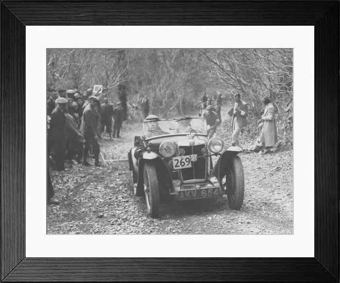 Framed Print : 1935 MG PA Midget on the MCC Land's End Trial, 1939 Framed Print : 1935 MG PA Midget on the MCC Land's End Trial, 1939
