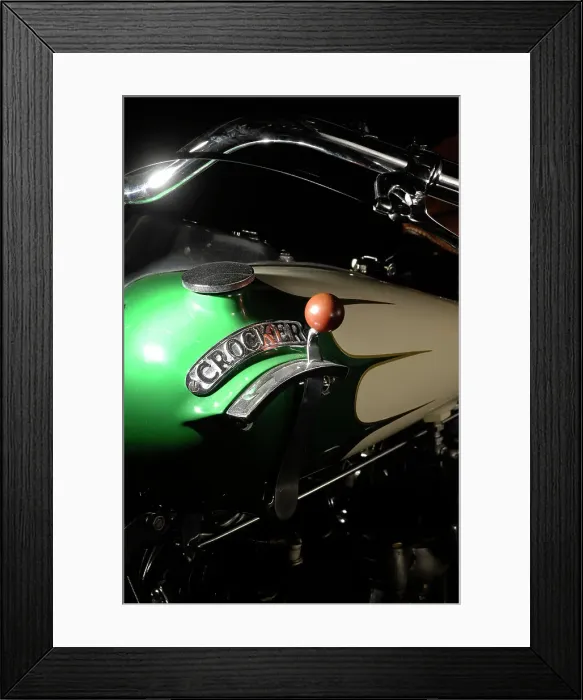 Framed Print : Crocker big tank V twin 1937. Artist: Simon Clay Framed Print : Crocker big tank V twin 1937. Artist: Simon Clay