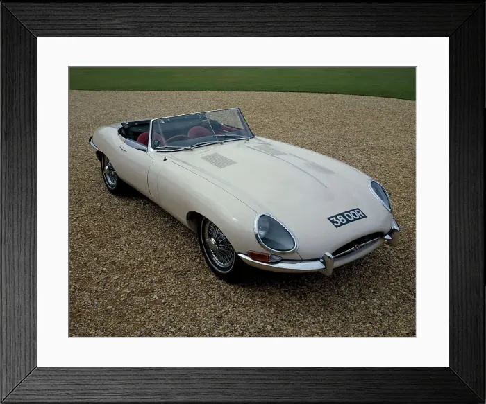 Framed Print : 1962 Jaguar E Type 3.8 Framed Print : 1962 Jaguar E Type 3.8
