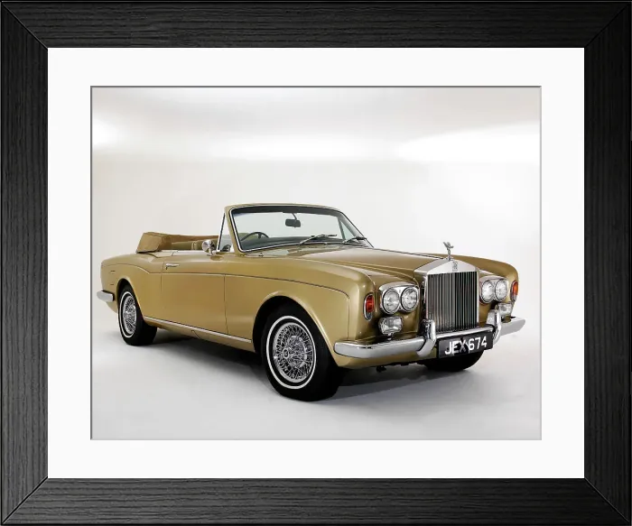 Framed Print : 1975 Rolls Royce Corniche convertible Framed Print : 1975 Rolls Royce Corniche convertible