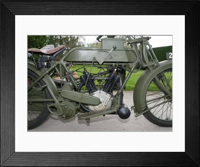Framed Print : 1917 Vickers Clyno Combination Framed Print : 1917 Vickers Clyno Combination