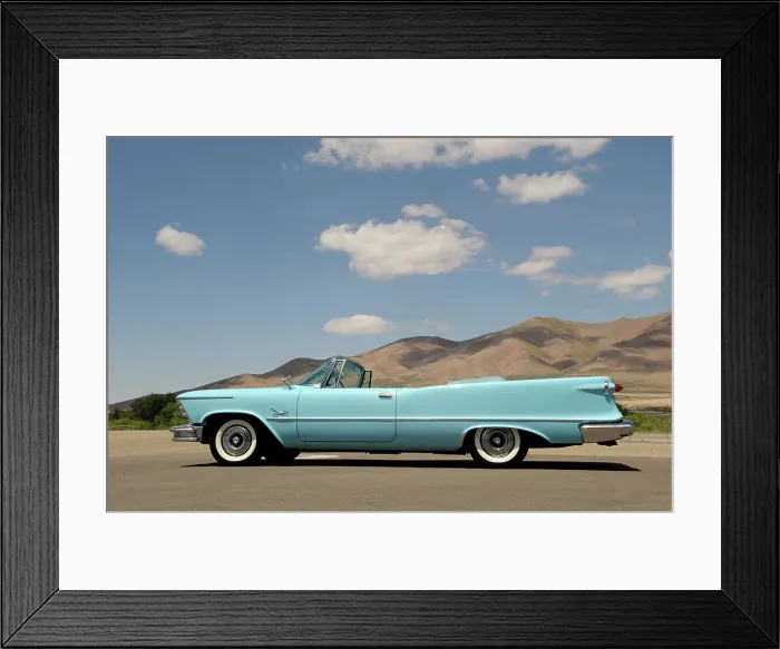 Framed Print : Chrysler Imperial 1957 ex Howard Hughes. Artist: Simon Clay Framed Print : Chrysler Imperial 1957 ex Howard Hughes. Artist: Simon Clay