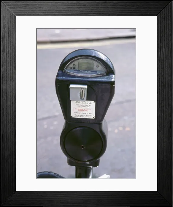 Framed Print : Parking Meter 1998 Framed Print : Parking Meter 1998