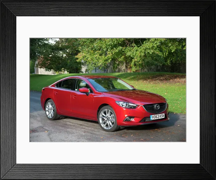 Framed Print : 2013 Mazda 6 2.2D Sport Nav Framed Print : 2013 Mazda 6 2.2D Sport Nav