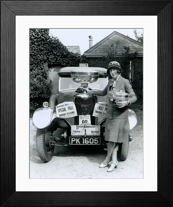 Framed Print : 1928 AC Acedes, The Right Honourable Mrs Victor Bruce, Bournemouth Motor Rally Concours D'Elegance Framed Print : 1928 AC Acedes, The Right Honourable Mrs Victor Bruce, Bournemouth Motor Rally Concours D'Elegance