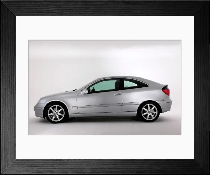 Framed Print : 2003 Mercedes Benz C200k Coupe Framed Print : 2003 Mercedes Benz C200k Coupe