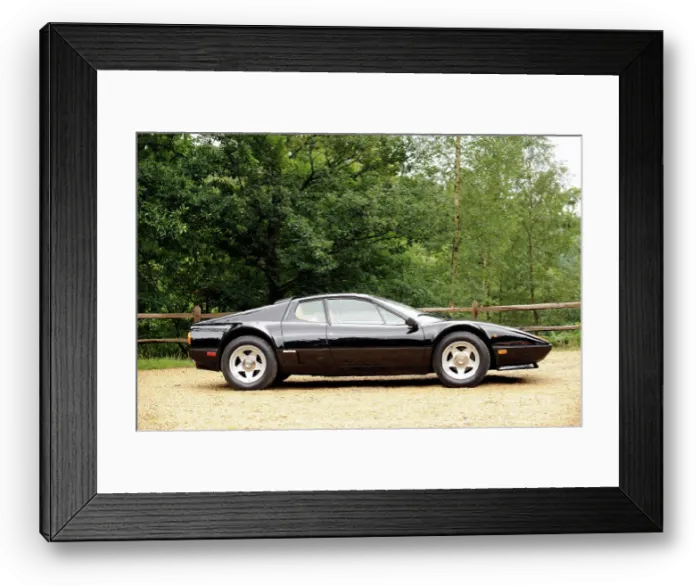 Framed Print : Ferrari 512i Berlinetta Boxer 1981. Artist: Simon Clay