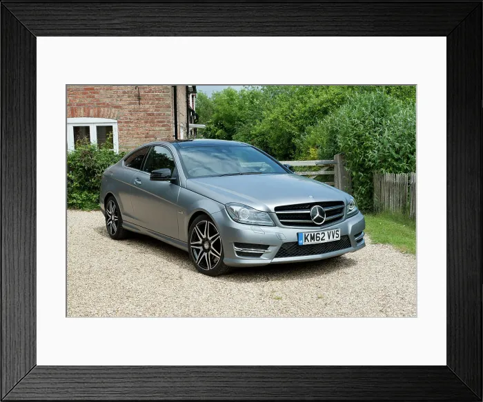 Framed Print : 2013 Mercedes Benz C250 Cdi Coupe AMG Sport Framed Print : 2013 Mercedes Benz C250 Cdi Coupe AMG Sport