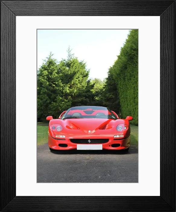 Framed Print : Ferrari F50 1996. Artist: Simon Clay Framed Print : Ferrari F50 1996. Artist: Simon Clay