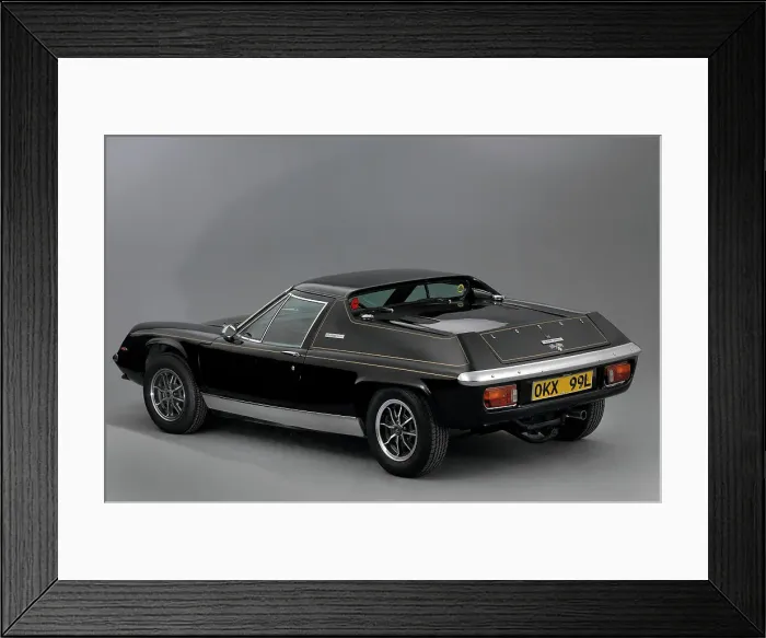 Framed Print : 1977 Lotus Europa JPS Special Framed Print : 1977 Lotus Europa JPS Special