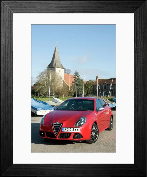 Framed Print : 2010 Alfa Romeo Giulietta 1750 Cloverleaf Framed Print : 2010 Alfa Romeo Giulietta 1750 Cloverleaf