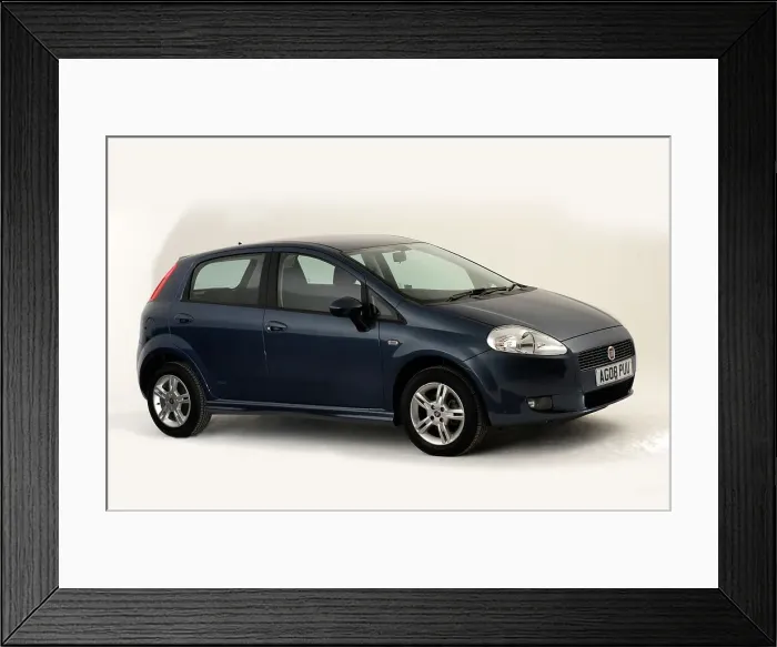 Framed Print : 2008 Fiat Punto Framed Print : 2008 Fiat Punto