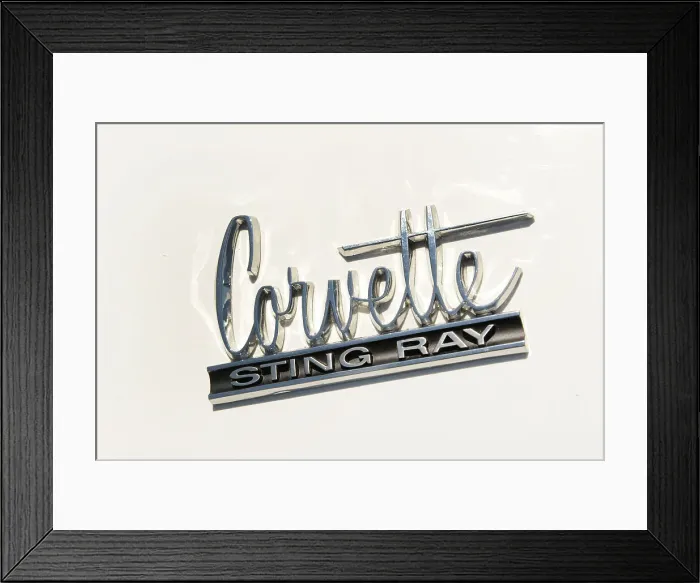 Framed Print : Chevrolet Corvette cv 427 1967. Artist: Simon Clay Framed Print : Chevrolet Corvette cv 427 1967. Artist: Simon Clay