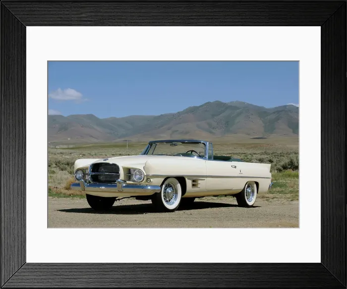 Framed Print : Dual Ghia 1957. Artist: Simon Clay Framed Print : Dual Ghia 1957. Artist: Simon Clay