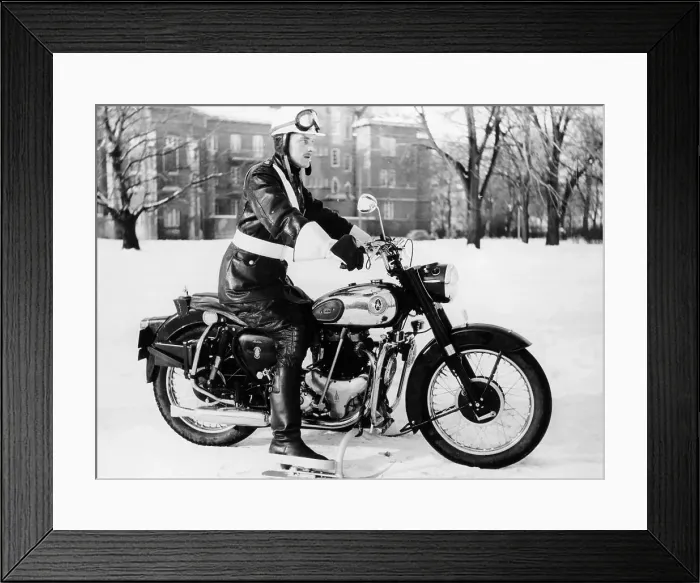 Framed Print : 650cc BSA Golden Flash, (c1950-c1964?)