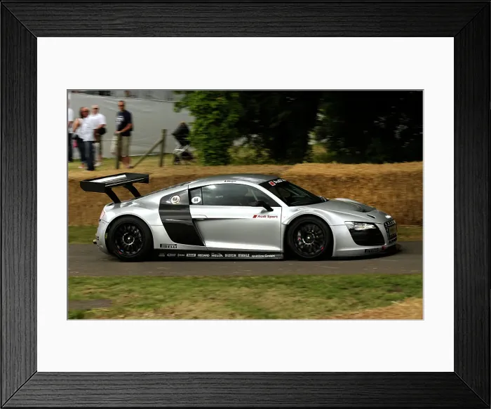 Framed Print : 2009 Audi R8 LMS at 2009 Goodwood Festival of speed Framed Print : 2009 Audi R8 LMS at 2009 Goodwood Festival of speed