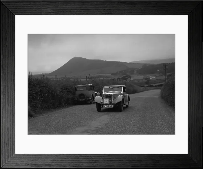Framed Print : 1937 Riley Lynx on Welsh rally driven by M.G.Shorey Framed Print : 1937 Riley Lynx on Welsh rally driven by M.G.Shorey
