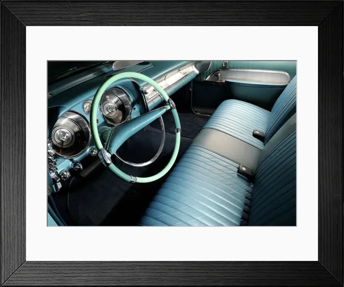 Framed Print : Chrysler Imperial 1957 ex Howard Hughes. Artist: Simon Clay Framed Print : Chrysler Imperial 1957 ex Howard Hughes. Artist: Simon Clay