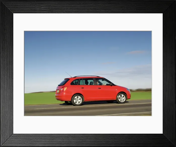 Framed Print : Skoda Fbia Estate HTP 1-2 2007. Artist: Simon Clay Framed Print : Skoda Fbia Estate HTP 1-2 2007. Artist: Simon Clay